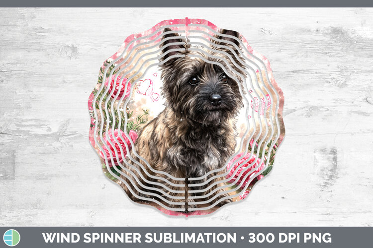 GorgeousDogs 03 Checker Valentine Wind Spinner design.
