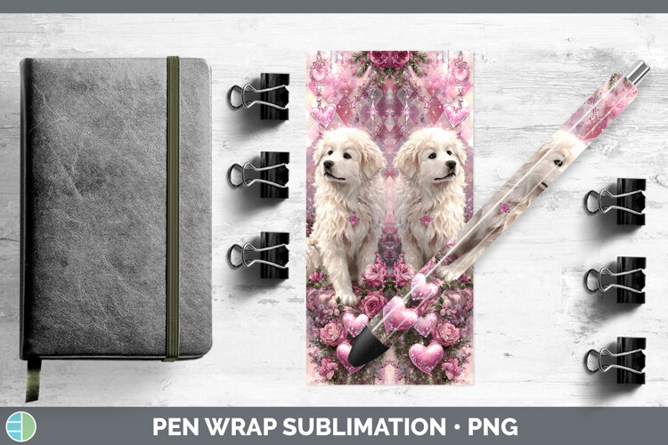 GorgeousDogs 03 Checker Valentine Pen Wrap design.