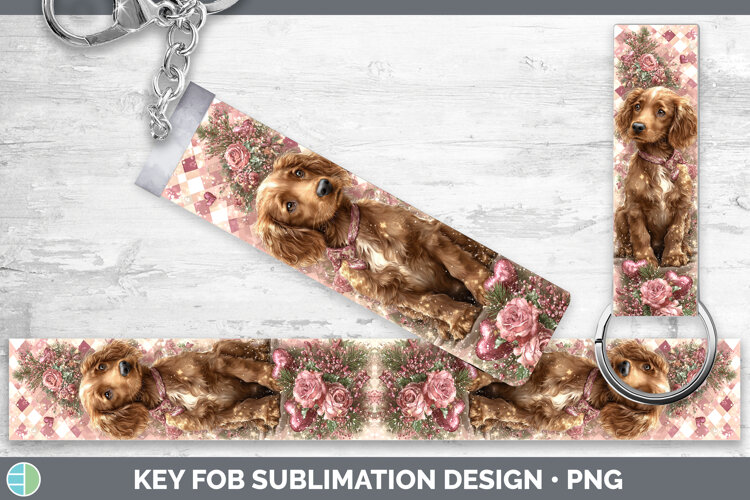GorgeousDogs 03 Checker Valentine Key Fob design.