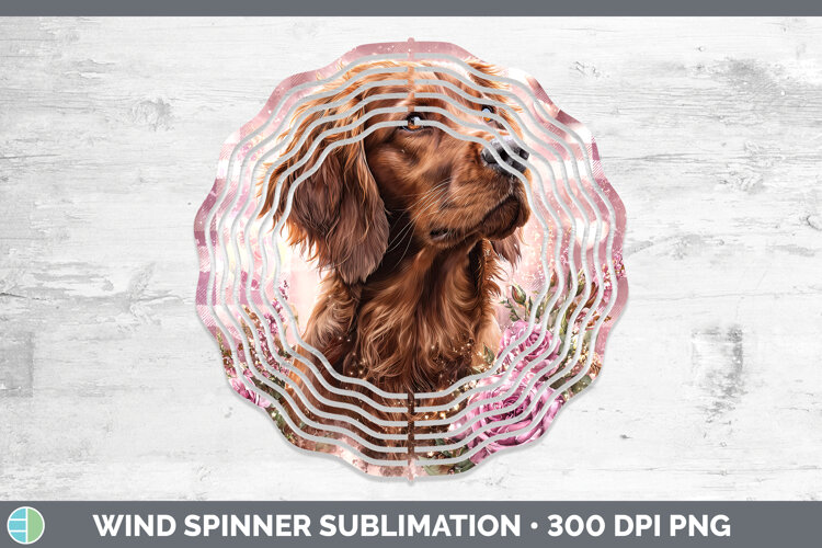 GorgeousDogs 03 Checker Valentine Wind Spinner design.