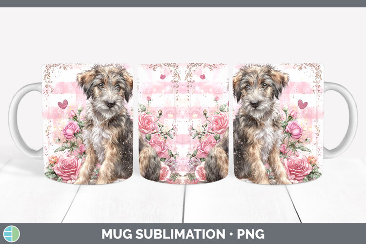 GorgeousDogs 03 Checker Valentine Mug Wrap design.