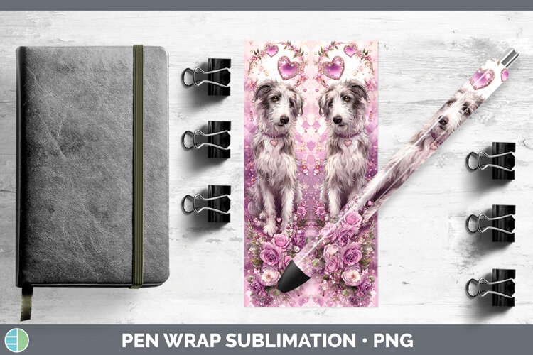 GorgeousDogs 03 Checker Valentine Pen Wrap design.