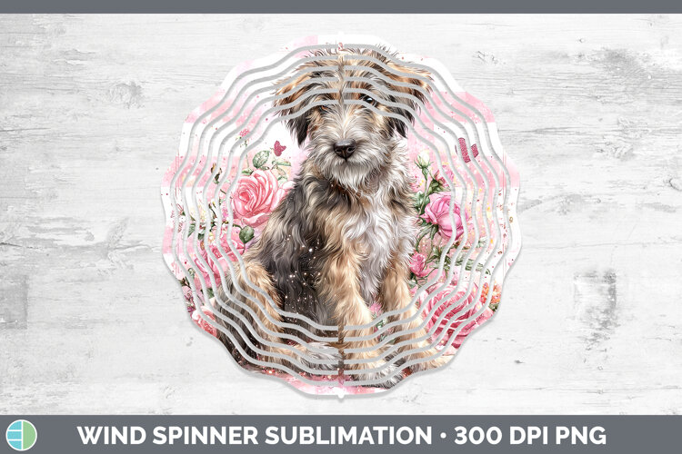GorgeousDogs 03 Checker Valentine Wind Spinner design.