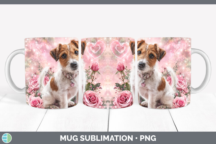 GorgeousDogs 03 Checker Valentine Mug Wrap design.