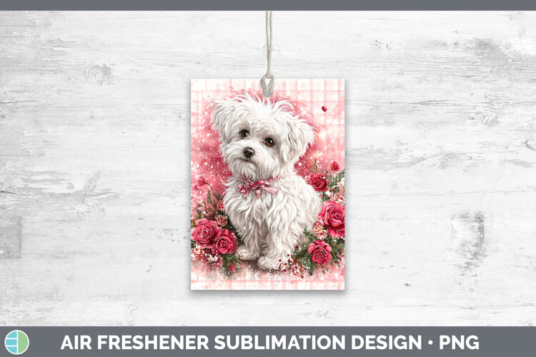 GorgeousDogs 03 Checker Valentine Air Freshener design.