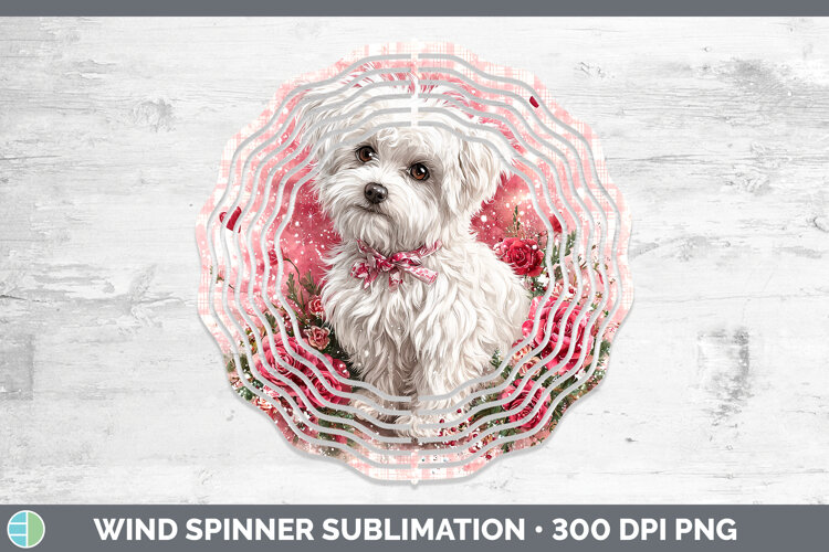 GorgeousDogs 03 Checker Valentine Wind Spinner design.