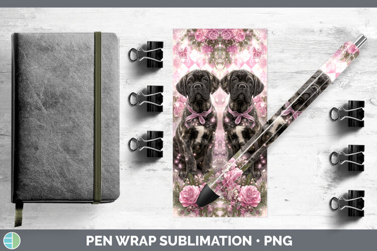 GorgeousDogs 03 Checker Valentine Pen Wrap design.