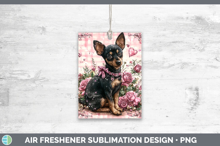 GorgeousDogs 03 Checker Valentine Air Freshener design.