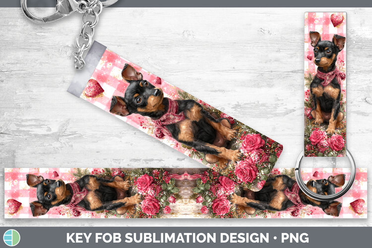 GorgeousDogs 03 Checker Valentine Key Fob design.
