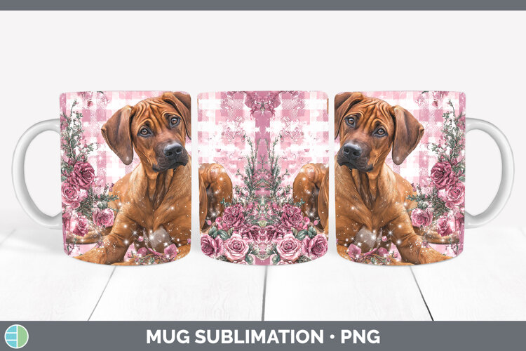 GorgeousDogs 03 Checker Valentine Mug Wrap design.