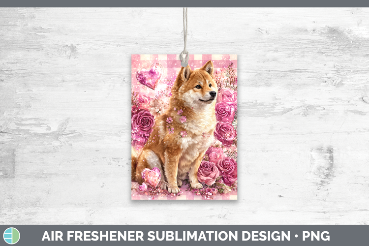 Shiba Inu Dogs 03 Checker Valentine Air Freshener Sublimatio