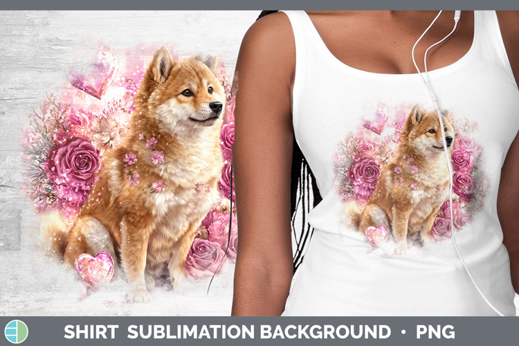 Shiba Inu Dogs 03 Checker Valentine Shirt Sublimation Design