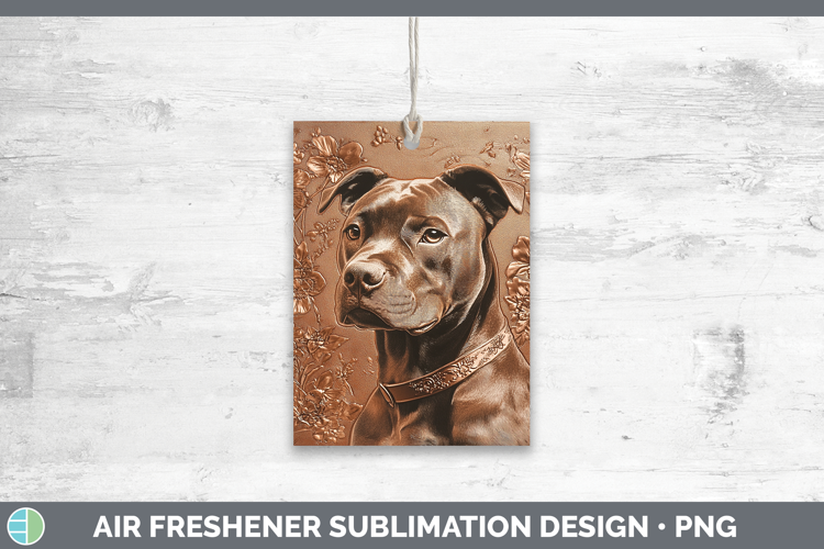 Dogs 03 Copper Relief American Staffordshire Air Freshener S