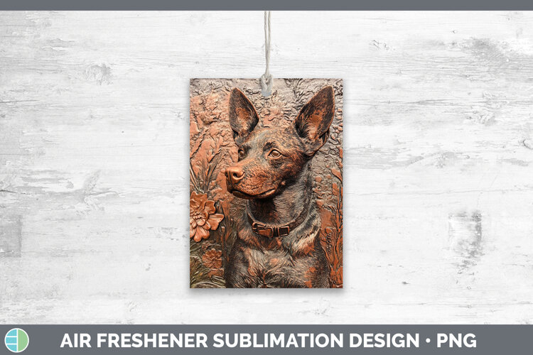 GorgeousDogs 03 Copper Relief Air Freshener design.