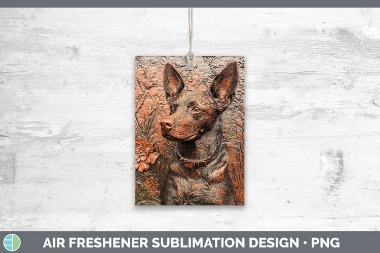Dogs 03 Copper Relief Australian Cattle Dog Air Freshener Su