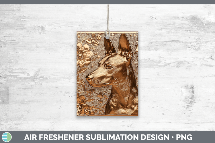 Dogs 03 Copper Relief Basenji Air Freshener Sublimation Car