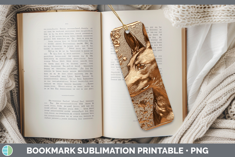 Dogs 03 Copper Relief Basenji Bookmark Sublimation Printable