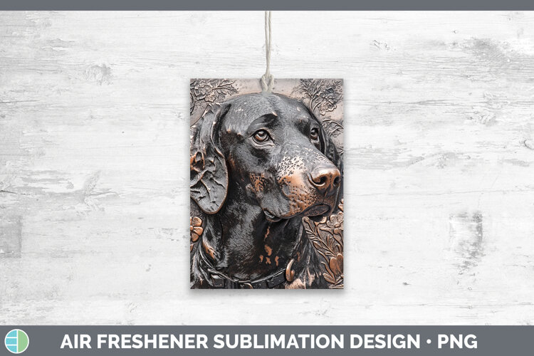 GorgeousDogs 03 Copper Relief Air Freshener design.