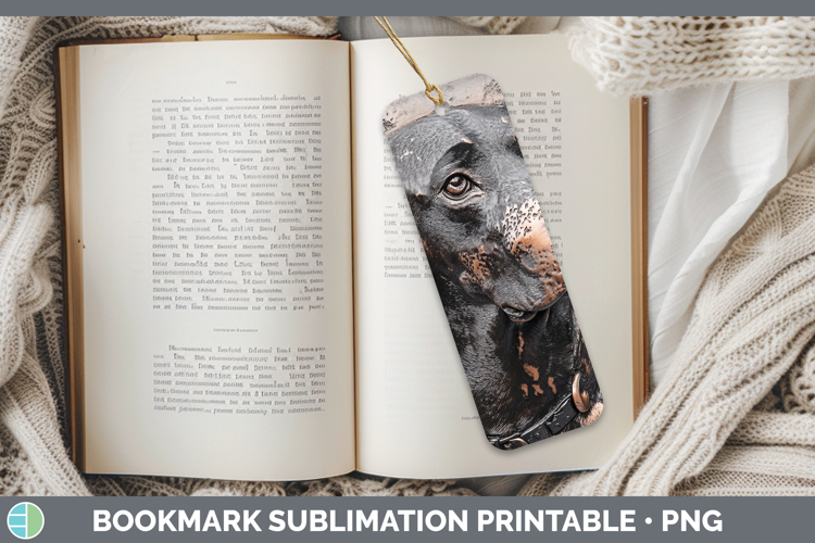 Dogs 03 Copper Relief Bluetick Coonhound Bookmark Sublimatio