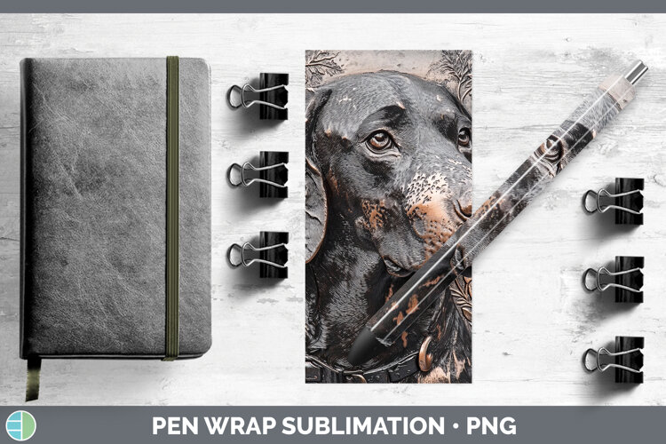GorgeousDogs 03 Copper Relief Pen Wrap design.