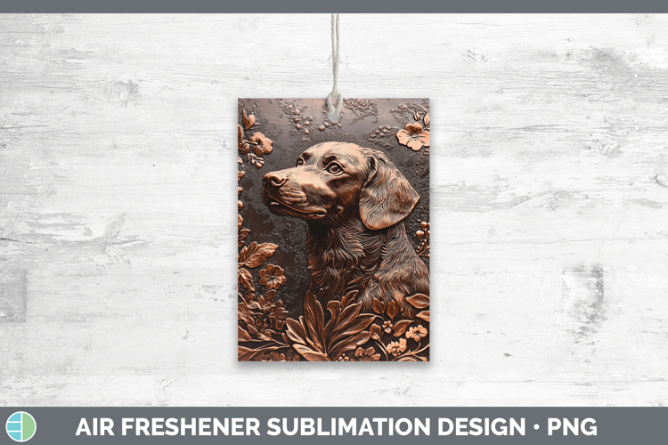 Dogs 03 Copper Relief Brittany Dog Air Freshener Sublimation