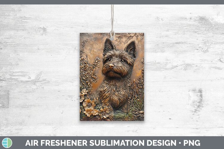 GorgeousDogs 03 Copper Relief Air Freshener design.