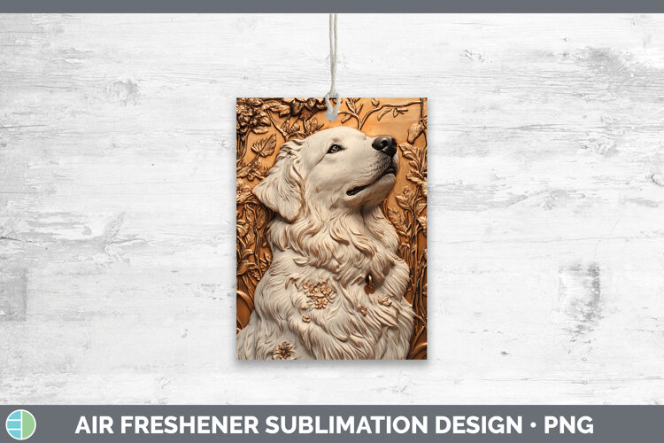 GorgeousDogs 03 Copper Relief Air Freshener design.