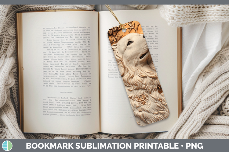 Dogs 03 Copper Relief Great Pyrenees Bookmark Sublimation Pr