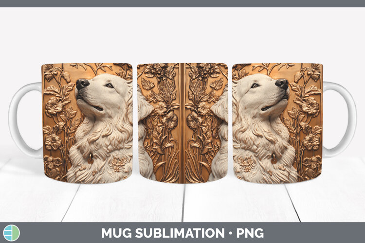 GorgeousDogs 03 Copper Relief Mug Wrap design.