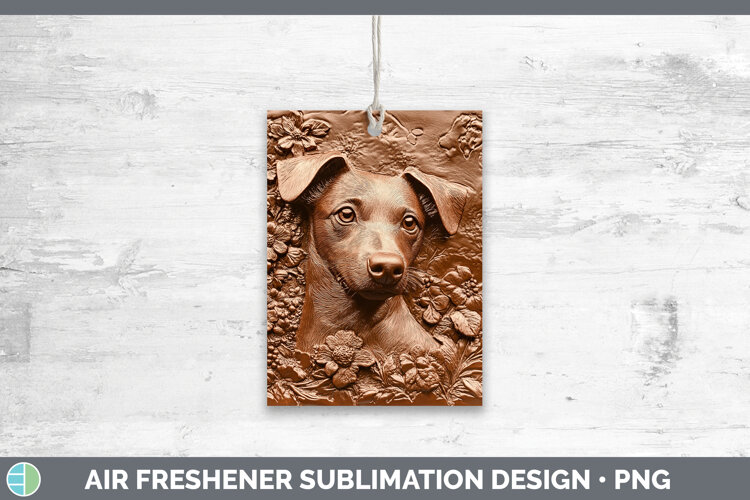 GorgeousDogs 03 Copper Relief Air Freshener design.