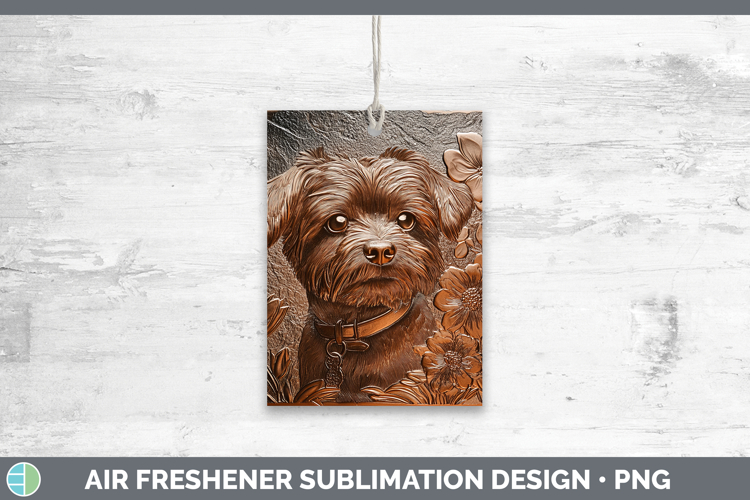 Dogs 03 Copper Relief Maltese Air Freshener Sublimation Car