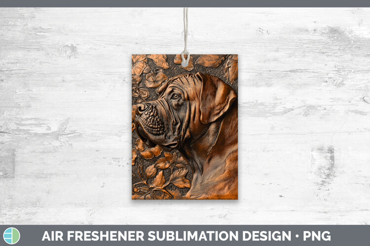 GorgeousDogs 03 Copper Relief Air Freshener design.