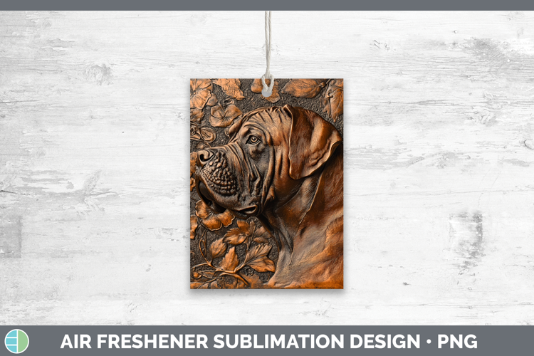 Dogs 03 Copper Relief Mastiff Air Freshener Sublimation Car