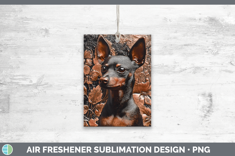 Dogs 03 Copper Relief Miniature Pinscher Air Freshener Subli