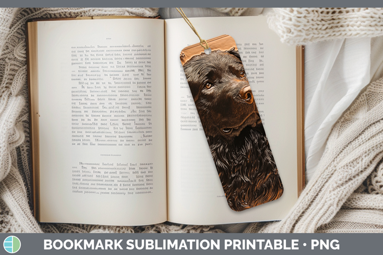 Dogs 03 Copper Relief Newfoundland Bookmark Sublimation Prin