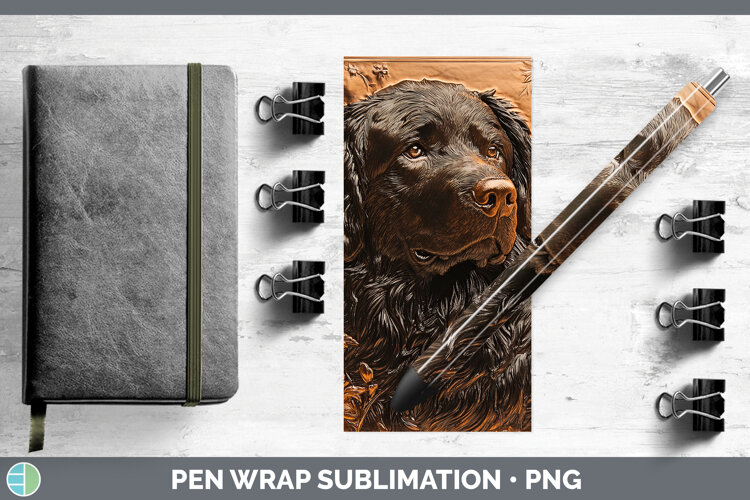 GorgeousDogs 03 Copper Relief Pen Wrap design.