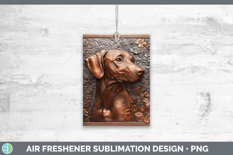 GorgeousDogs 03 Copper Relief Air Freshener design.