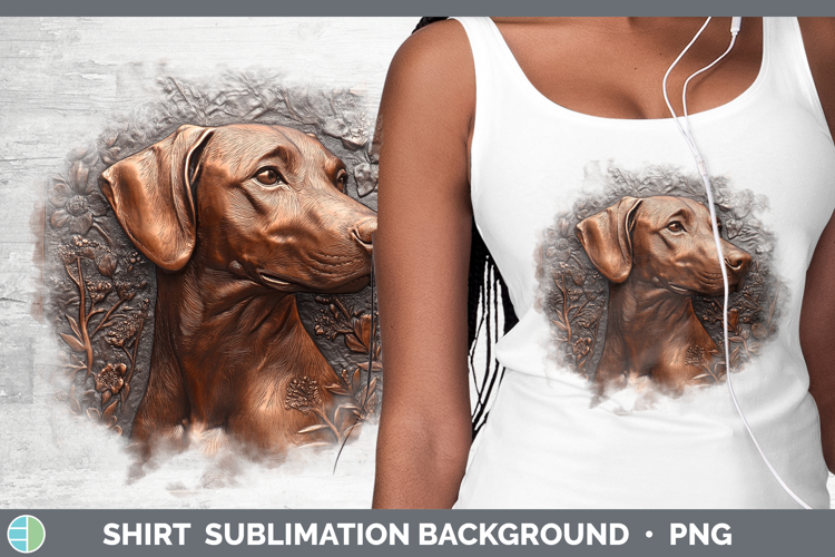 Dogs 03 Copper Relief Rhodesian Ridgeback Shirt Sublimation