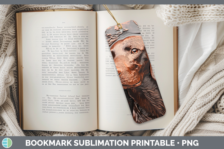 Dogs 03 Copper Relief Shorthaired Pointer Bookmark Sublimati