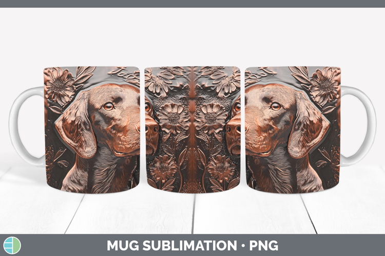 Dogs 03 Copper Relief Shorthaired Pointer Mug Wrap Sublimati