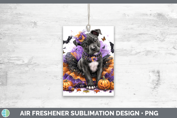Dogs 03 Halloween American Staffordshire Air Freshener Subli