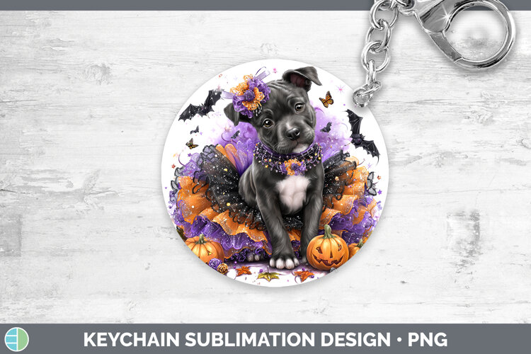 GorgeousDogs 03 Halloween Keychain design.