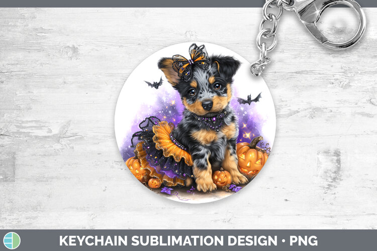 GorgeousDogs 03 Halloween Keychain design.