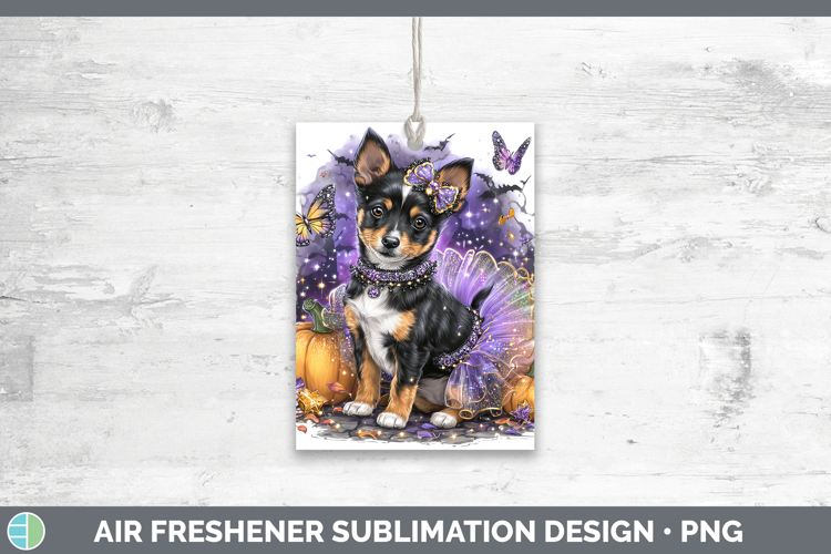 Dogs 03 Halloween Basenji Air Freshener Sublimation Car Fres