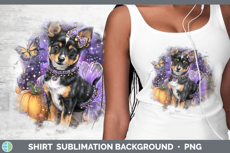 Dogs 03 Halloween Basenji Shirt Sublimation Background Desig