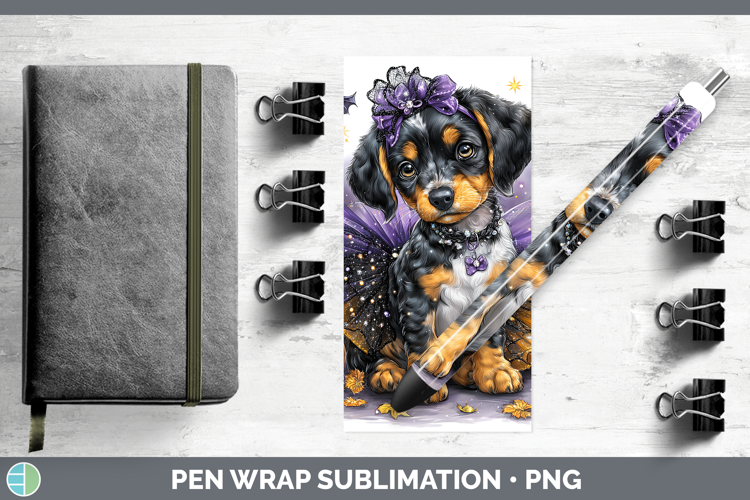 Dogs 03 Halloween Bluetick Coonhound Pen Wrap Sublimation Pe