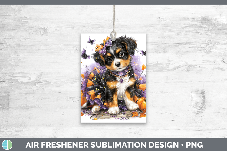 Dogs 03 Halloween Brittany Dog Air Freshener Sublimation Car