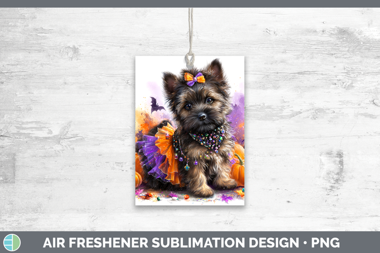 Dogs 03 Halloween Cairn Terrier Air Freshener Sublimation Ca