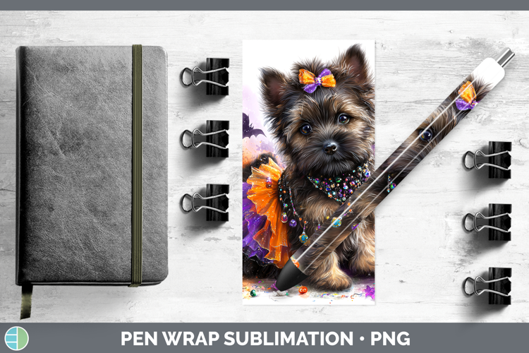 Dogs 03 Halloween Cairn Terrier Pen Wrap Sublimation Pen Des