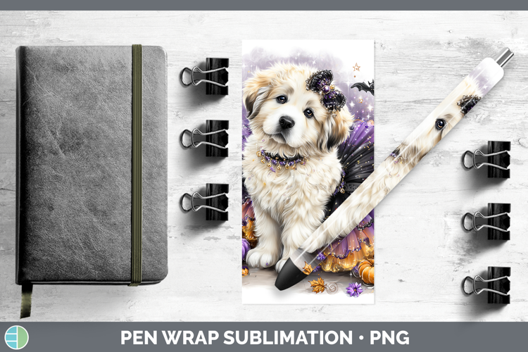 Dogs 03 Halloween Great Pyrenees Pen Wrap Sublimation Pen De